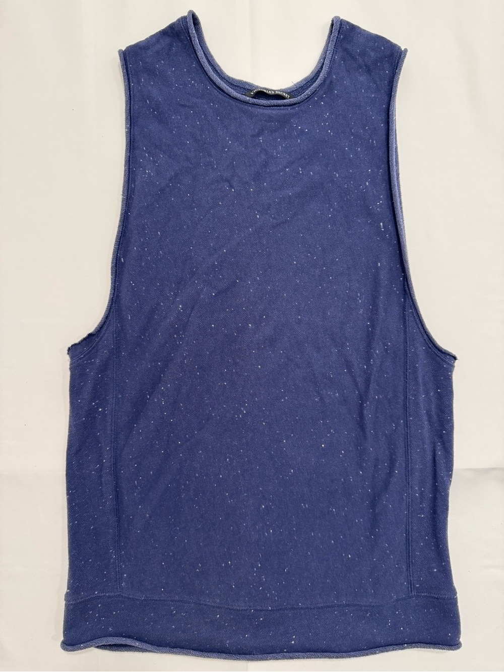 Victoria’s Secret Blue Speckled Sleeveless Sweatshirt Tank Top S
